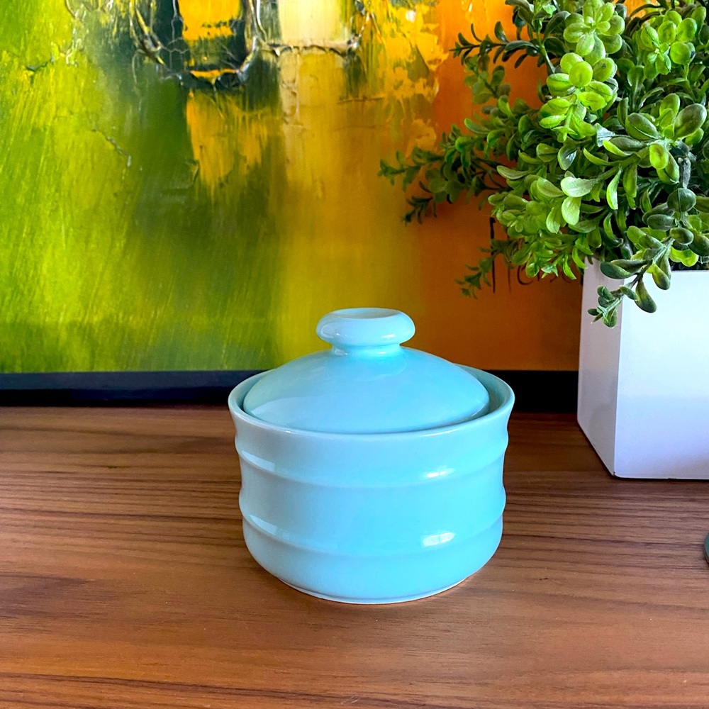 Small Vintage Blue Japanese Dish